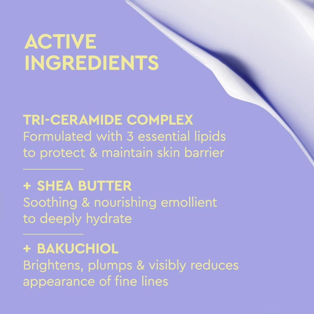 BYOMA Moisturizing Barrier Repair Cream with Bakuchiol for Dry Skin - Anti-Wrinkle, Alcohol-Free (1.69 fl.oz)