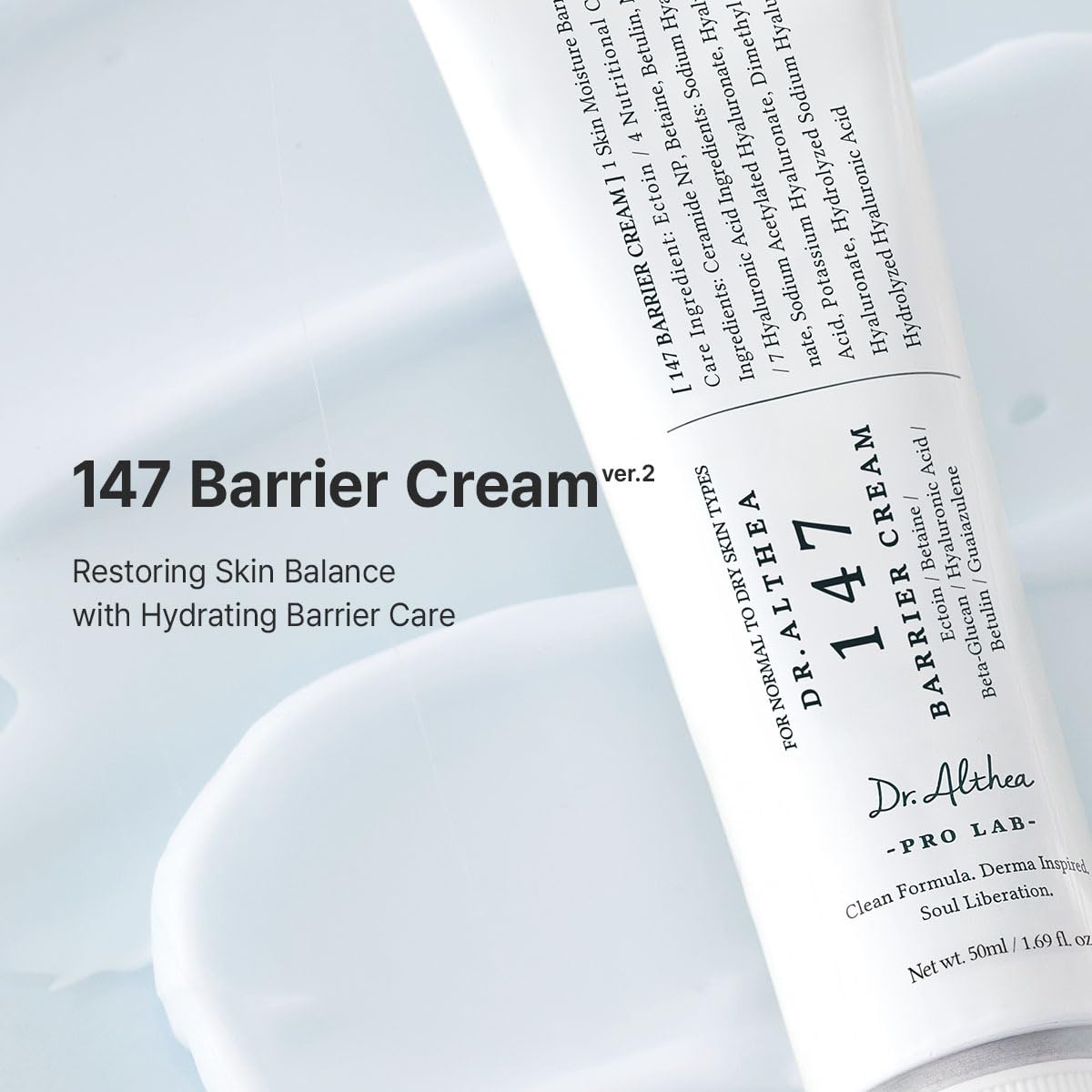 Dr. Althea 147 Barrier Cream - Daily Hydrating Face Moisturizer for Dry Skin