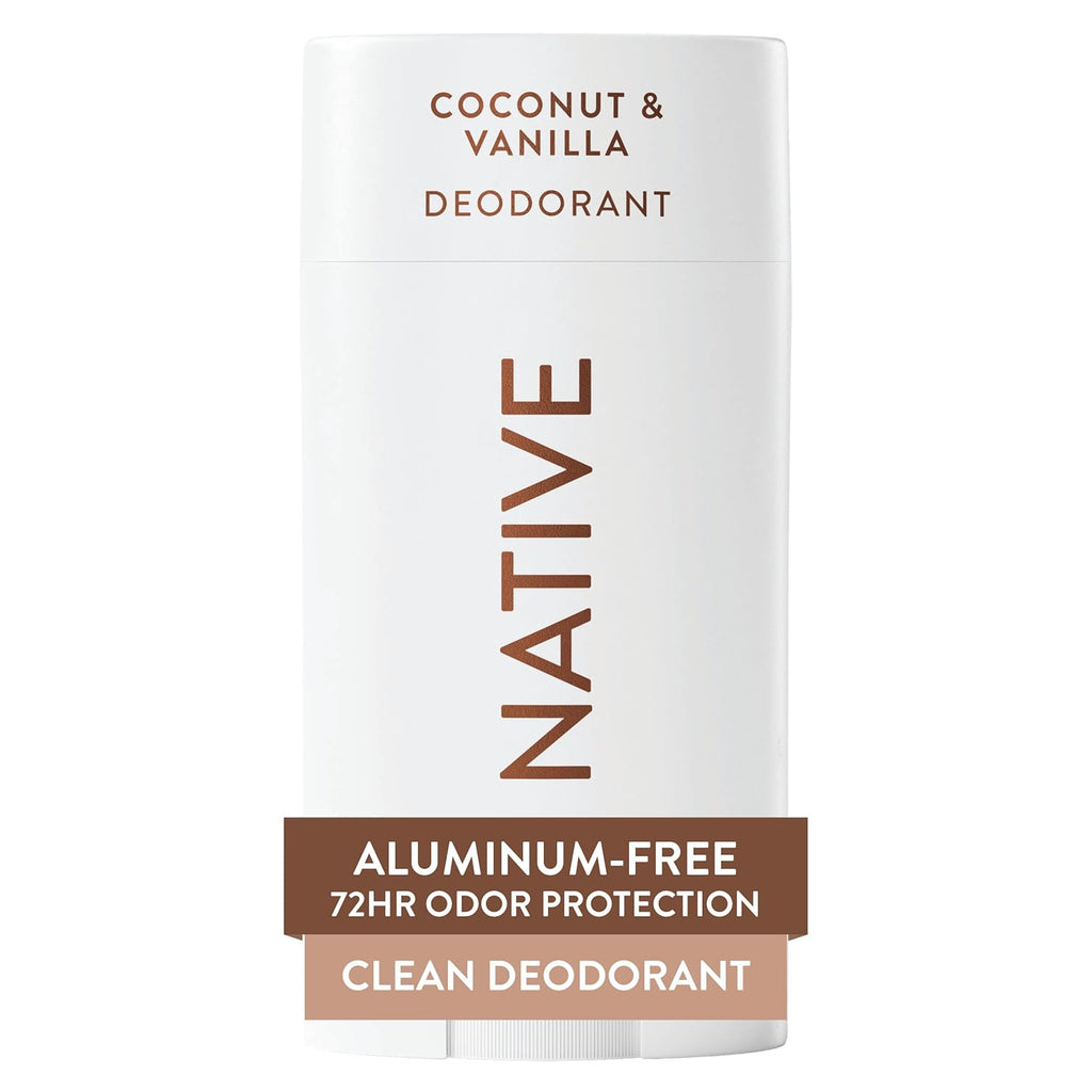 Native Deodorant - 72-Hour Odor Control with Natural Ingredients, Aluminum-Free Coconut & Vanilla
