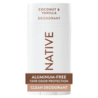 Native Deodorant - 72-Hour Odor Control with Natural Ingredients, Aluminum-Free Coconut & Vanilla