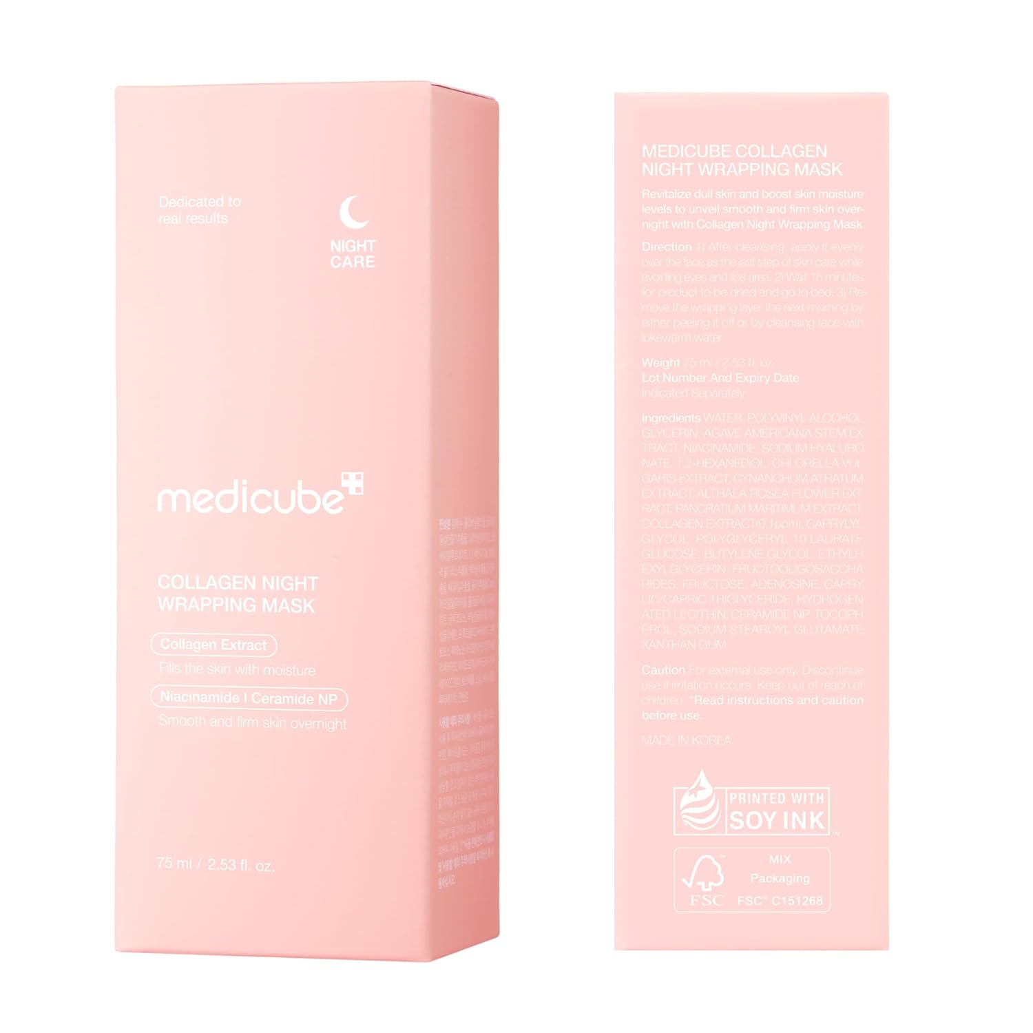 Medicube Overnight Collagen Peel-Off Mask for Firmer Skin (2.53 fl oz)