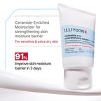 Illiyoon Ceramide Moisturizer for Dry & Sensitive Skin - 100hr Hydration, Vegan Certified