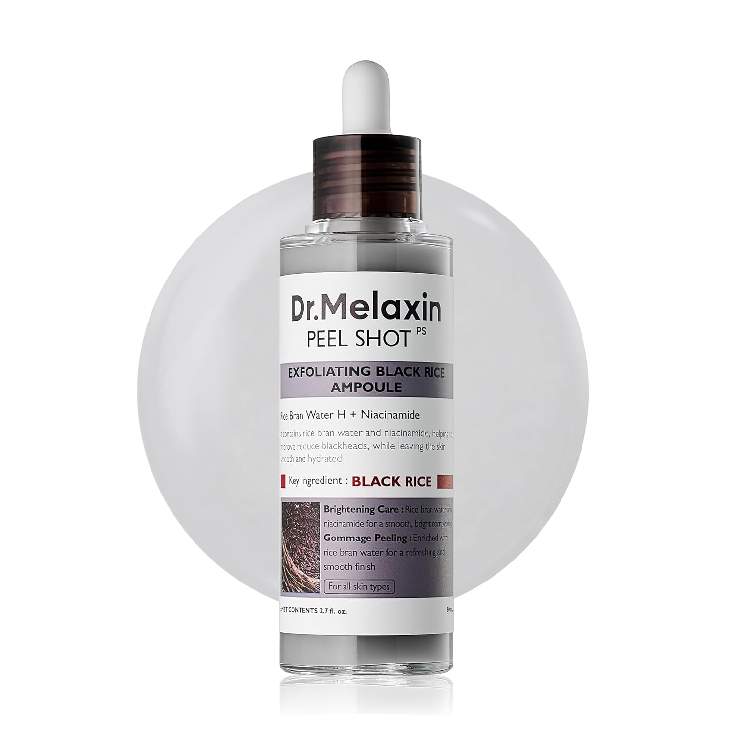 Dr.Melaxin AHA BHA PHA Peel Shot - Daily Chemical Exfoliant for Pore Minimization & Brightening, 2.7 oz