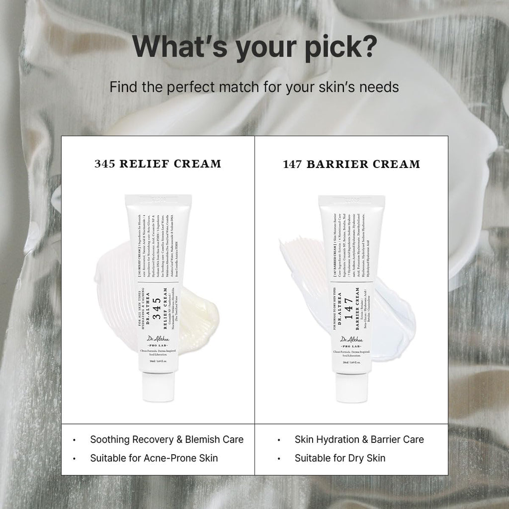 Dr. Althea 147 Barrier Cream - Daily Hydrating Face Moisturizer for Dry Skin
