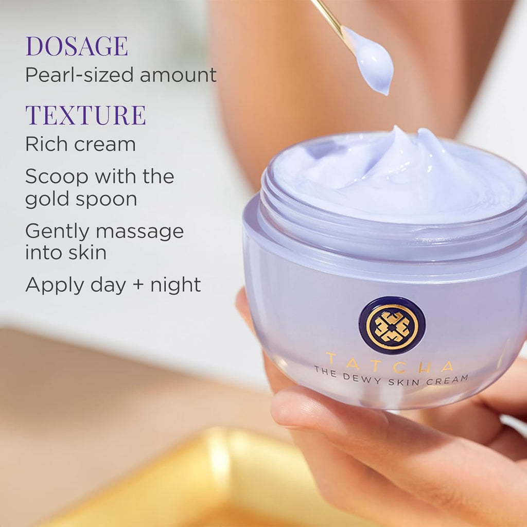 TATCHA The Dewy Skin Cream - Rich Hydrating Face Moisturizer for Dry & Combo Skin