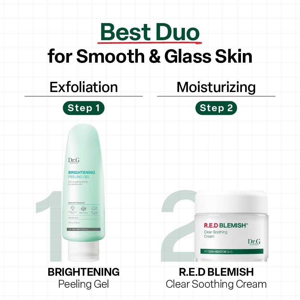 Dr.G Brightening Peeling Gel - Gentle Chemical Exfoliant for Radiant Skin, 4.23 fl oz