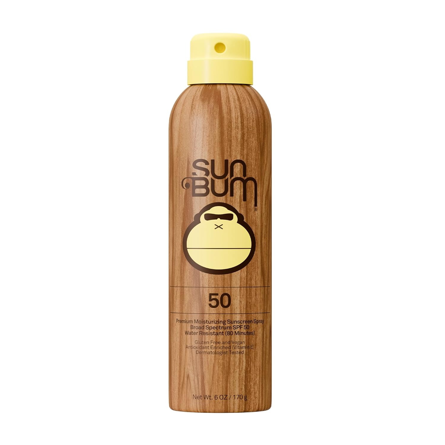 Sun Bum Original SPF 50 Sunscreen Spray - Broad Spectrum Moisturizing Protection (Hawaii 104 Compliant) 6 oz