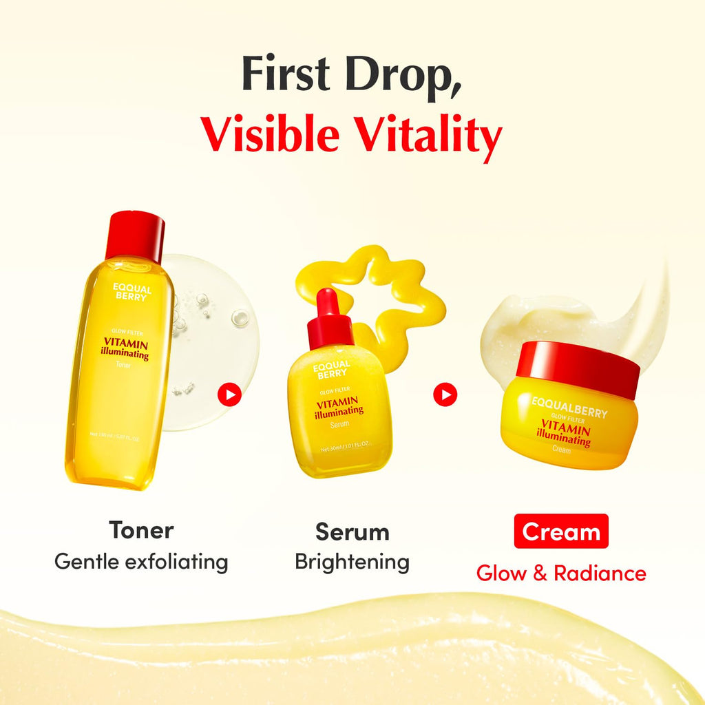 EQQUALBERRY Vitamin C & Niacinamide Cream for Dark Spots