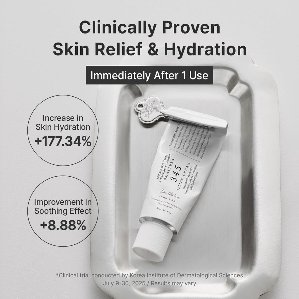 Dr.Althea 345 Relief Cream - Daily Soothing Moisturizer for Blemish Care & Dry Skin Hydration
