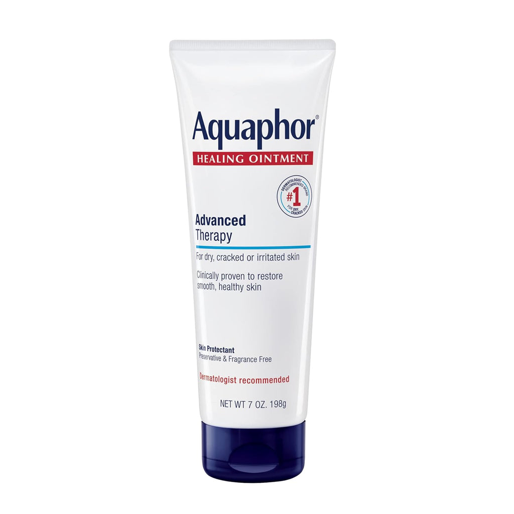 Aquaphor Healing Ointment for Dry Skin - Advanced Therapy Moisturizer, 7 Oz Tube