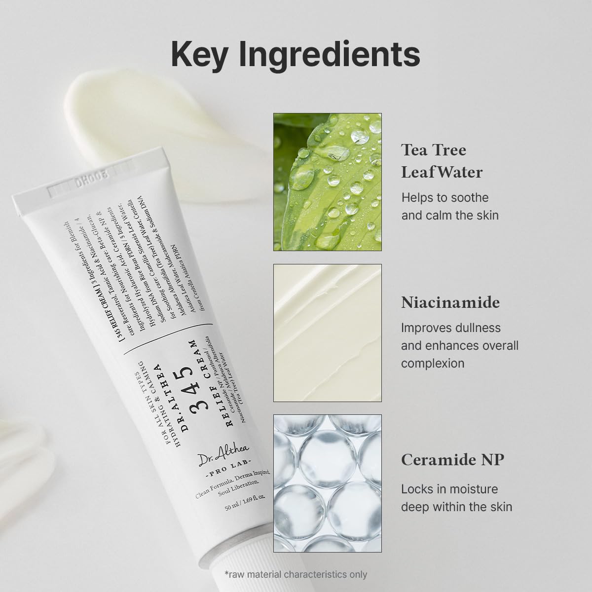 Dr.Althea 345 Relief Cream - Daily Soothing Moisturizer for Blemish Care & Dry Skin Hydration