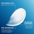 CeraVe Moisturizing Cream - 24-Hour Hydration for Dry Skin, Face & Body Cream with Ceramides & HA, 19 oz