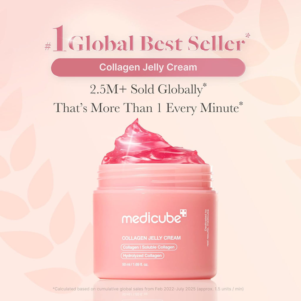 Medicube Collagen Jelly Cream - Niacinamide & Hydrolyzed Collagen, 1.69 Fl Oz