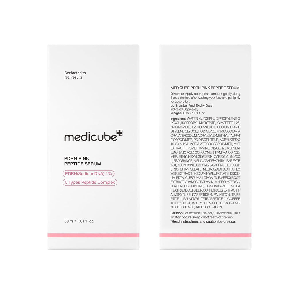 Pink Peptide Serum with Salmon DNA for Even Tone & Firm Skin by Medicube