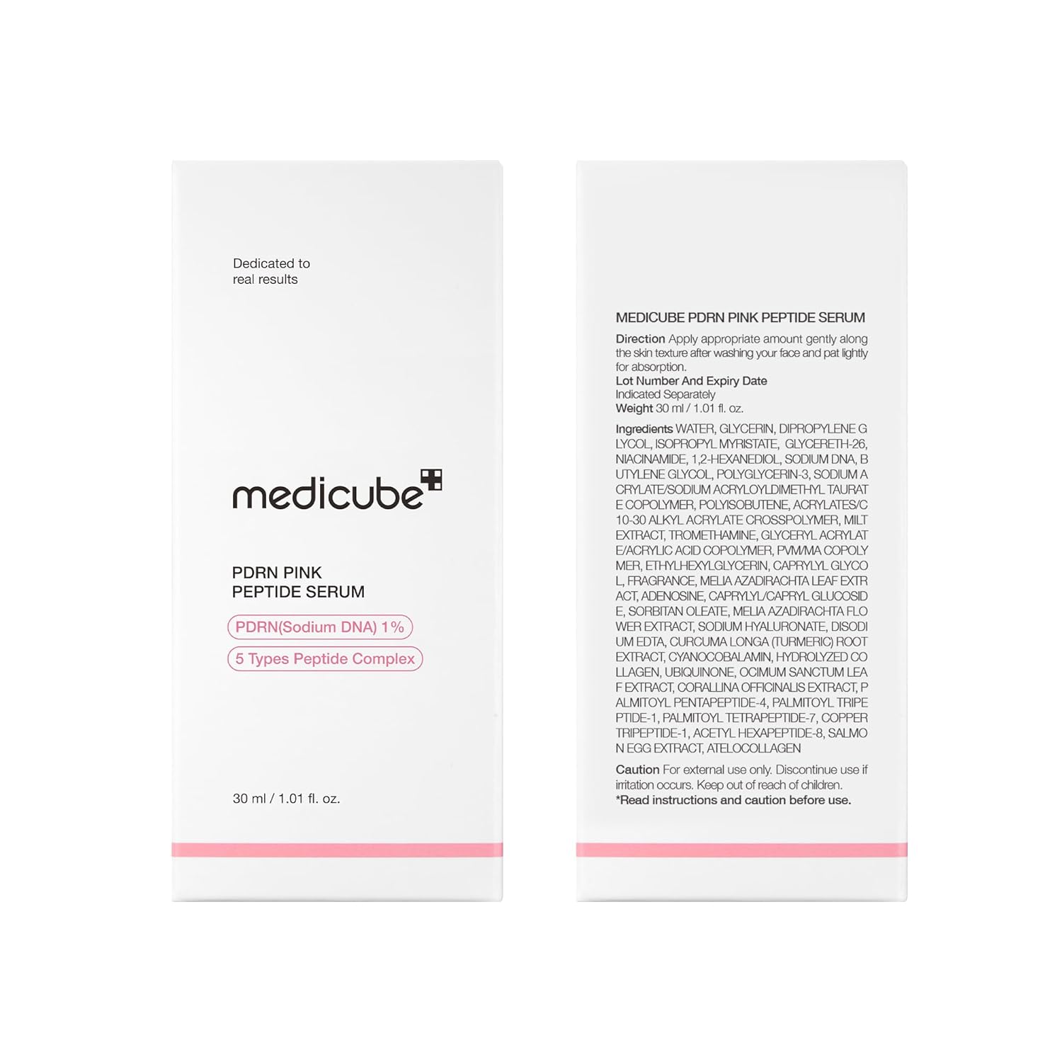Pink Peptide Serum with Salmon DNA for Even Tone & Firm Skin by Medicube