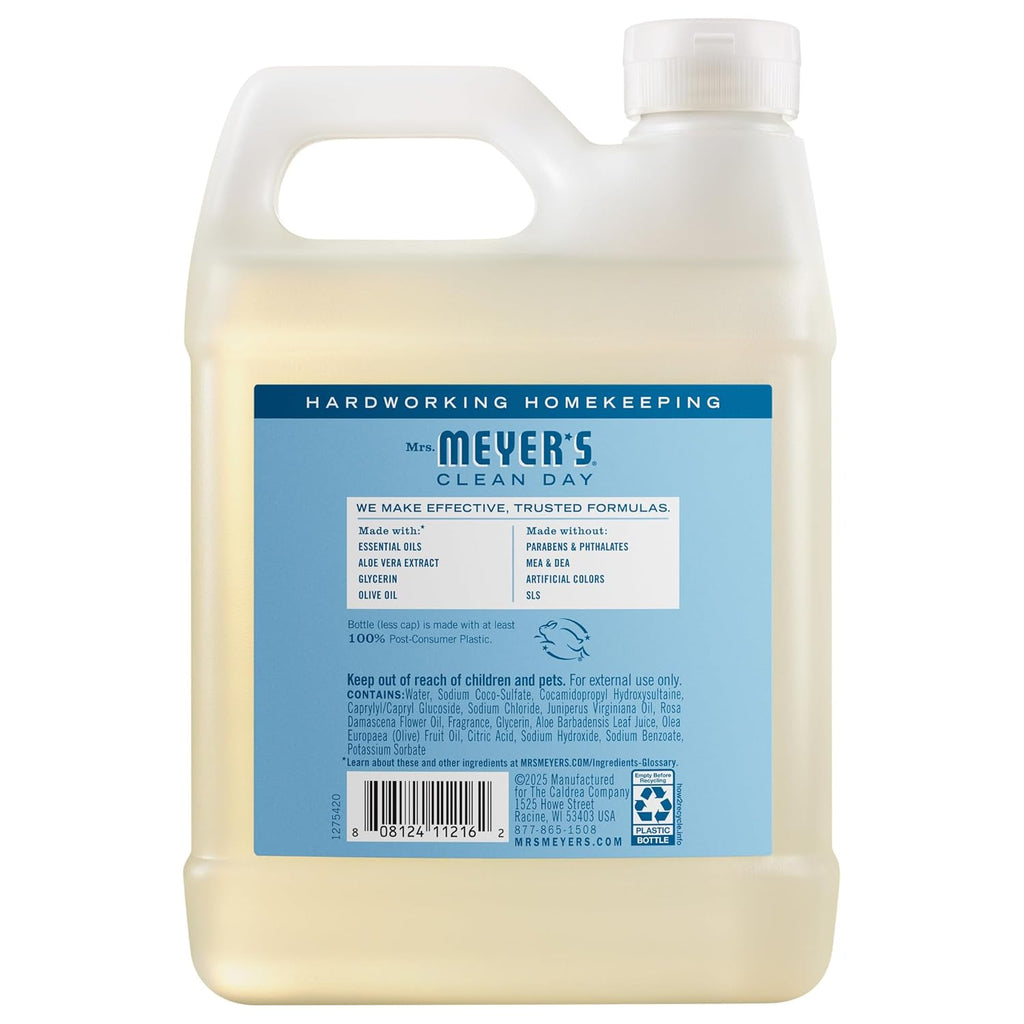 Mrs. Meyer's Clean Day Hand Soap Refill - Rain Water Scent, 33 oz