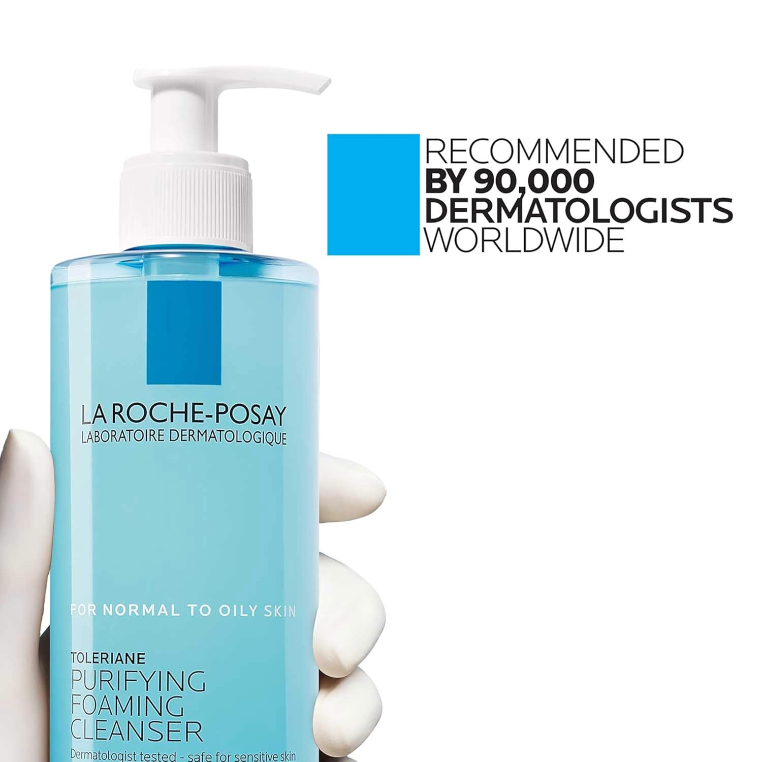 La Roche-Posay Toleriane Purifying Foaming Facial Cleanser - Oil-Free & Non-Drying for Sensitive Skin