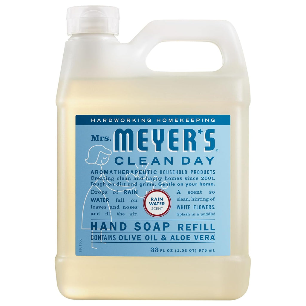 Mrs. Meyer's Clean Day Hand Soap Refill - Rain Water Scent, 33 oz