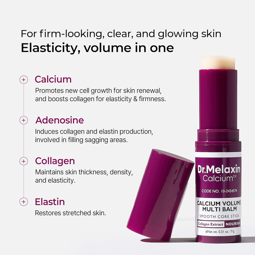 Dr.Melaxin Calcium Collagen Eye Balm Stick for Wrinkles & Dark Circles - Sensitive Skin Safe