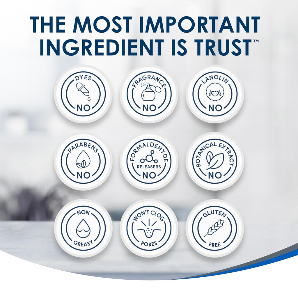 Vanicream Daily Facial Moisturizer With Ceramides & Hyaluronic Acid - Fragrance-Free for Sensitive Skin, 3 fl oz