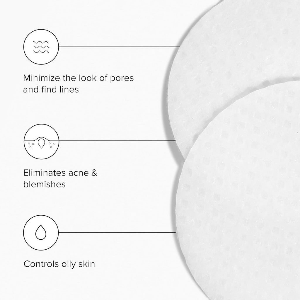 DRMTLGY Exfoliating Face & Body Pads - Glycolic Lactic Salicylic Acid for Acne Pores Wrinkles, 60 Count