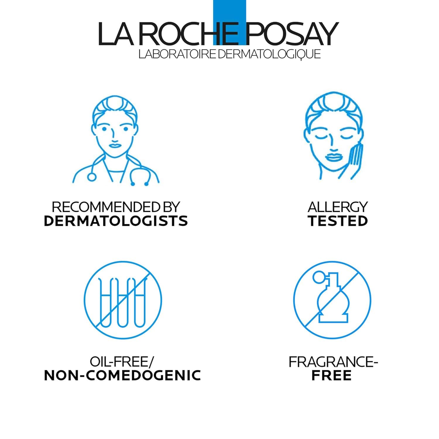 La Roche-Posay Toleriane Purifying Foaming Facial Cleanser - Oil-Free & Non-Drying for Sensitive Skin