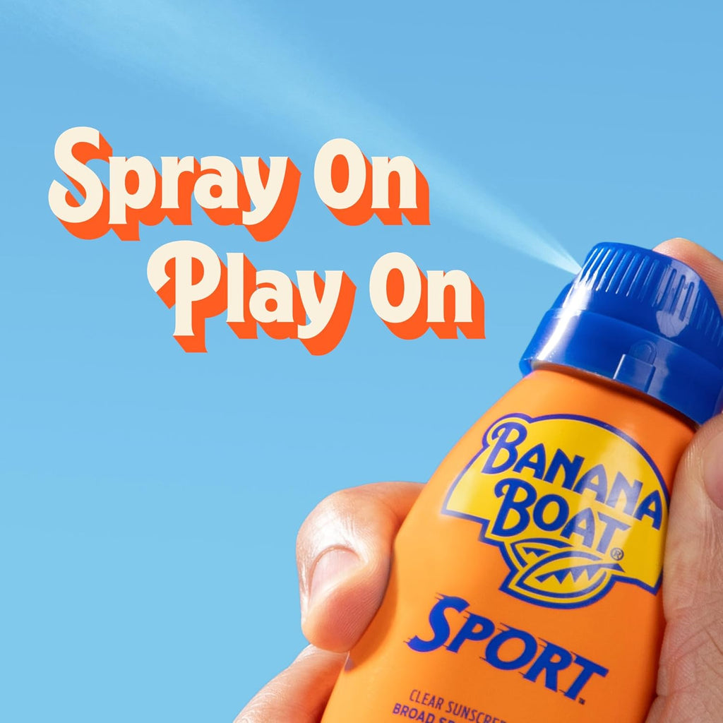 Banana Boat Sport Ultra SPF 50 Water Resistant Sunscreen Spray - Broad Spectrum Protection for Active Use