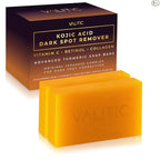 VALITIC Dark Spot Remover Soap Bars - Japanese Complex with Kojic Acid & Turmeric for Even Tone, 2 Pack