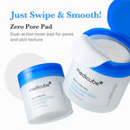 Medicube Zero Pore Pad 2.0 - Dual-Textured Toner Pads for Exfoliation & Pore Care, 70 Count