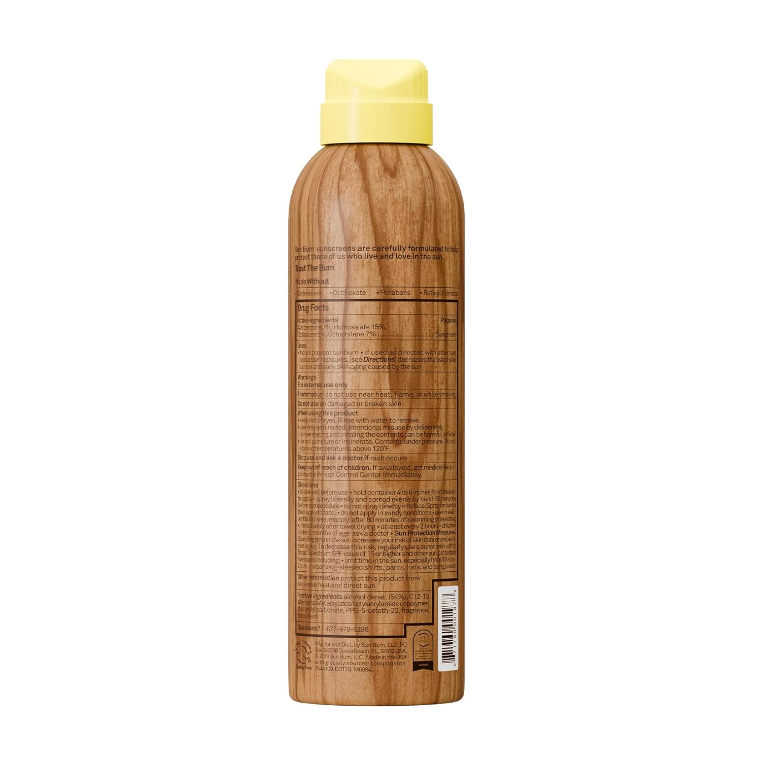 Sun Bum Original SPF 50 Sunscreen Spray - Broad Spectrum Moisturizing Protection (Hawaii 104 Compliant) 6 oz