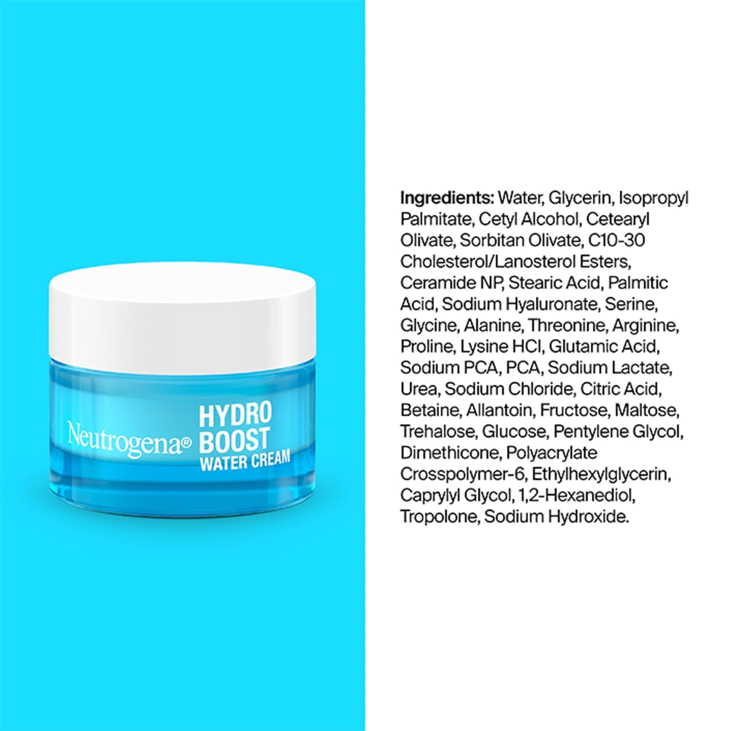 Neutrogena Hydro Boost Hydrating Water Cream for Sensitive Skin - 72-Hour Hydration