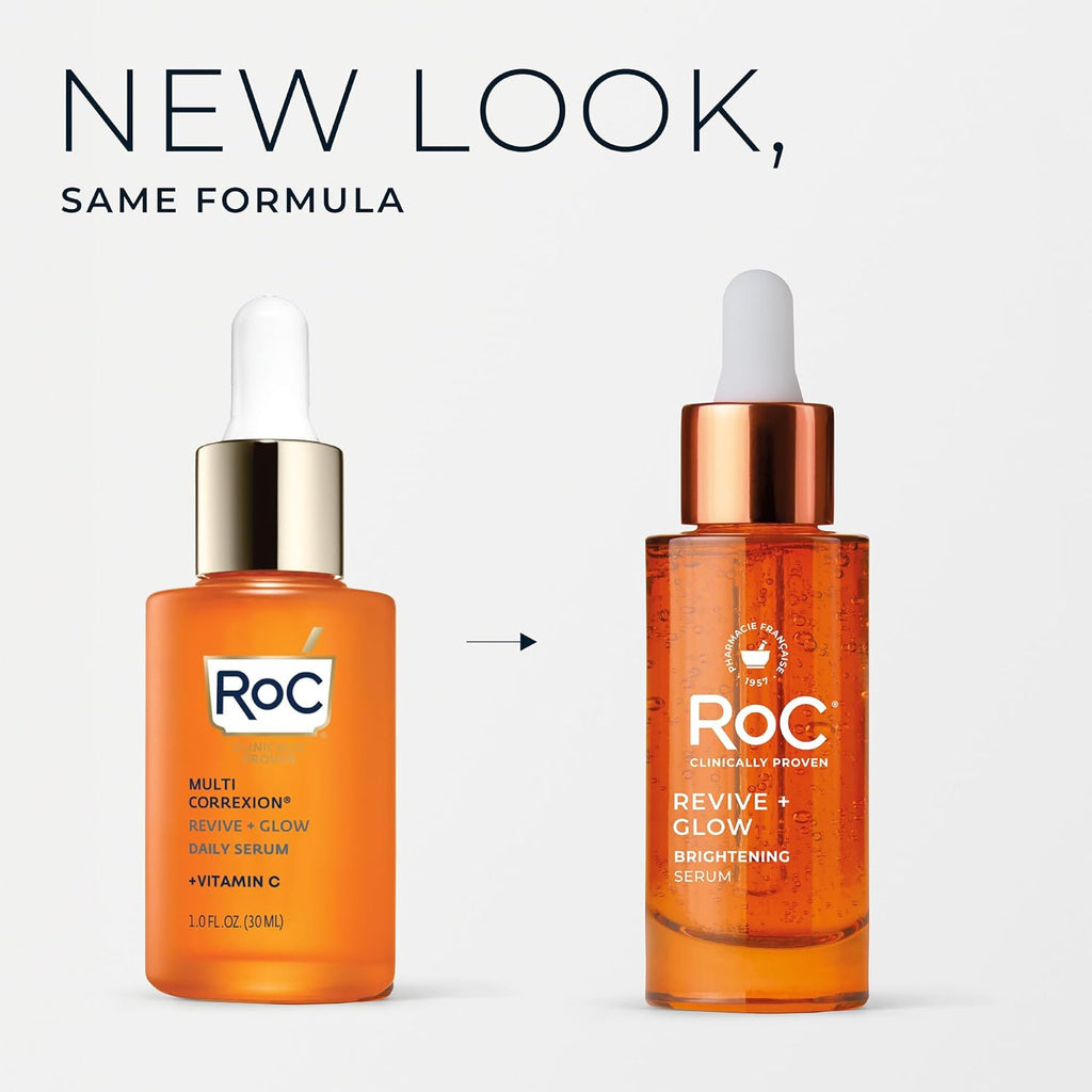 RoC Multi Correxion Revive + Glow 10% Vitamin C Serum for Face Anti-Aging Brightening