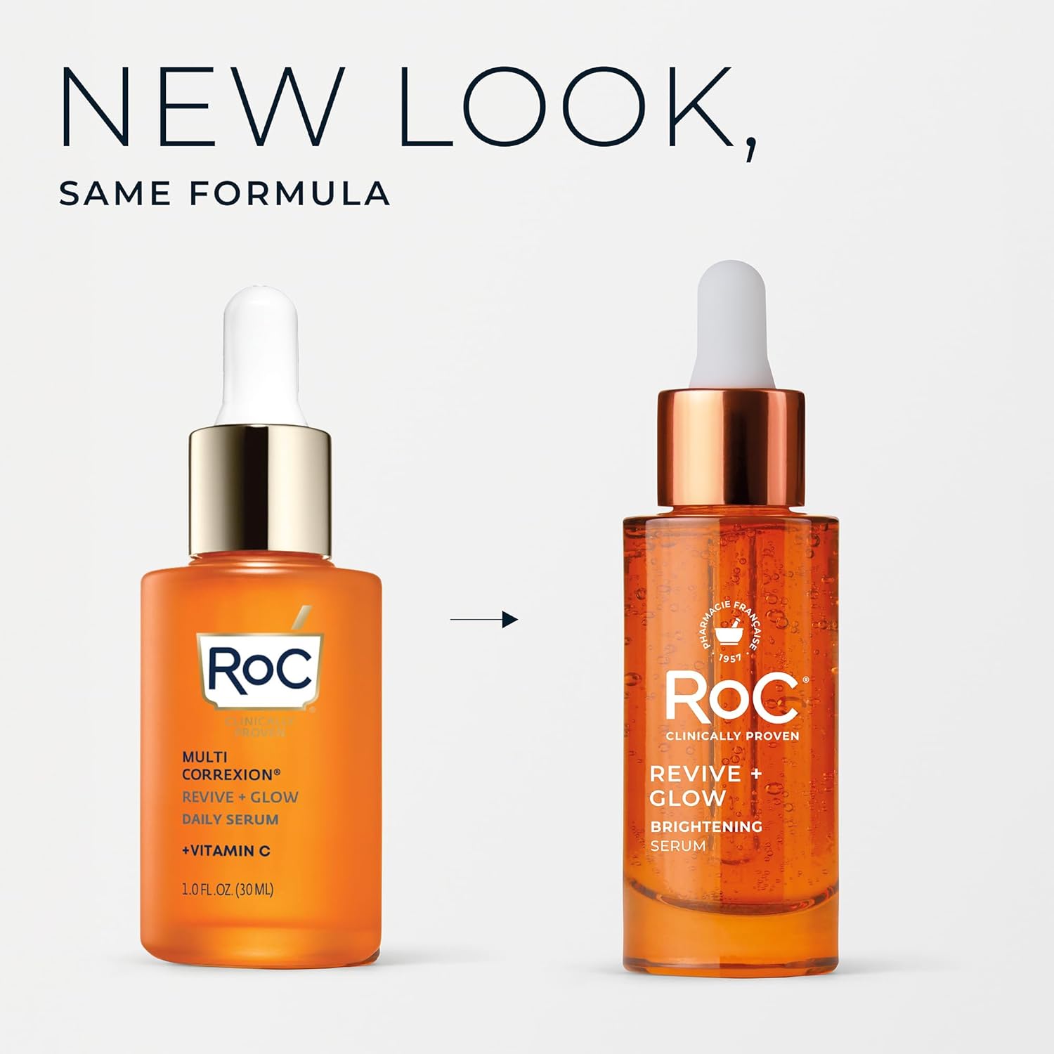 RoC Multi Correxion Revive + Glow 10% Vitamin C Serum for Face Anti-Aging Brightening
