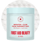 First Aid Beauty Daily Facial Treatment Pads - AHA Exfoliating & Salicylic Acid Acne Pads for Sensitive Skin, 60 Count