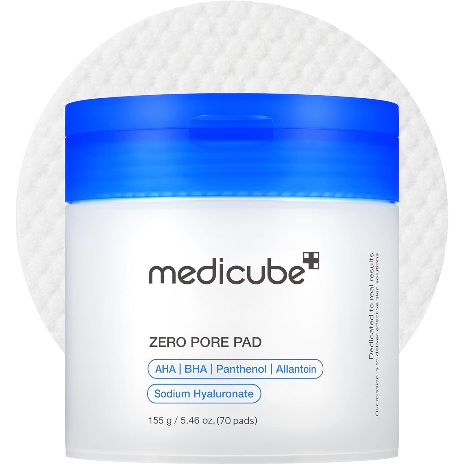 Medicube Zero Pore Pad 2.0 - Dual-Textured Toner Pads for Exfoliation & Pore Care, 70 Count