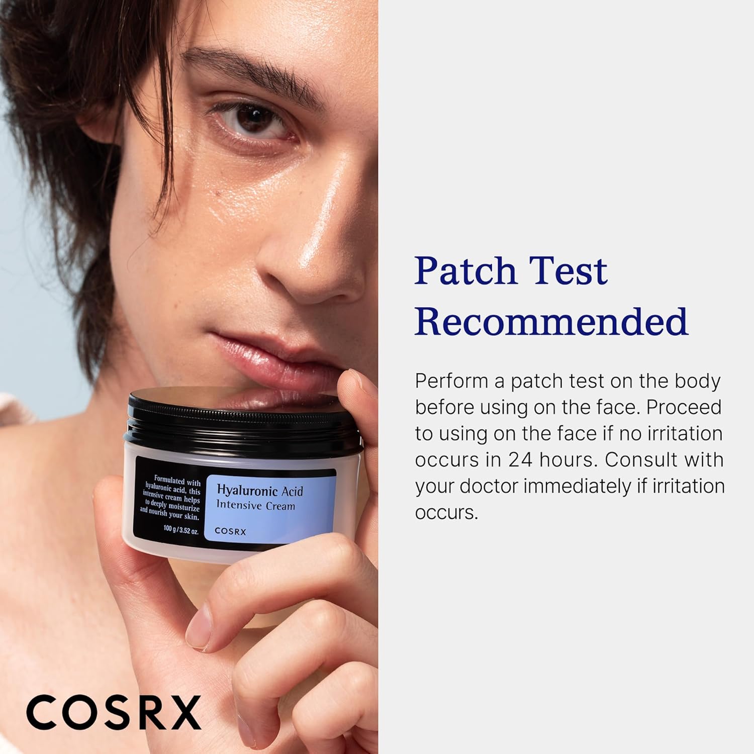 COSRX Hyaluronic Acid Moisturizer for Sensitive Skin - Lightweight & Non-Greasy, 3.52 oz