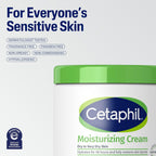 Cetaphil Fragrance-Free Face & Body Cream for Dry Skin - 48-Hour Hydration in a 20oz Jar