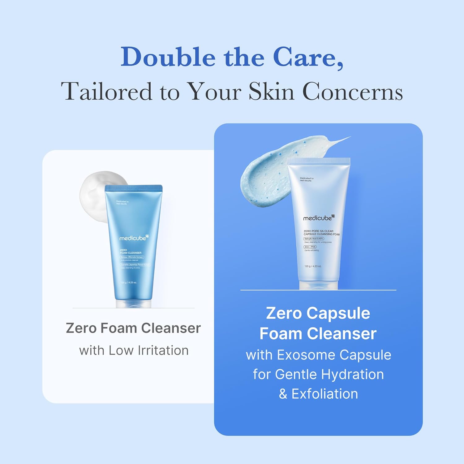 medicube Zero Pore Capsule Cleanser - Gentle Daily Foam for Blackheads & Smoother Skin, 4.23 oz