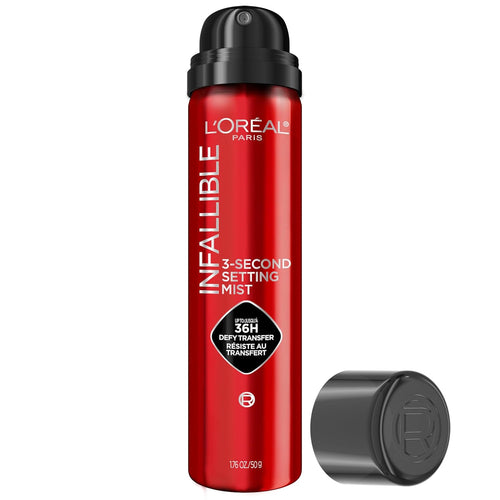 L'Oreal Paris Infallible 3-Second Setting Spray - Microfine Mist for 36HR Wear, 2.54 fl oz