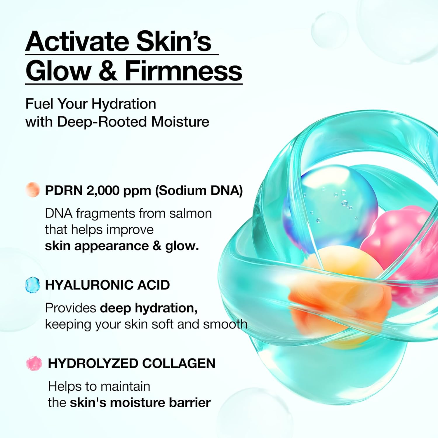 ANUA PDRN Collagen Glow Facial Serum Spray - Hydrating Face Mist for Dewy Skin, All Skin Types, 3.38 fl oz