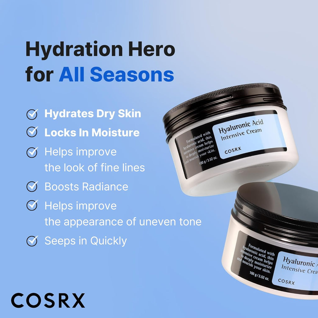 COSRX Hyaluronic Acid Moisturizer for Sensitive Skin - Lightweight & Non-Greasy, 3.52 oz