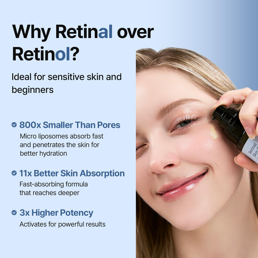 Meditheapy Retinal Skin Booster Serum - Anti-Aging for Fine Lines & Radiance, All Skin Types, 5.07 fl oz