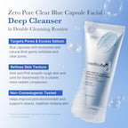 medicube Zero Pore Capsule Cleanser - Gentle Daily Foam for Blackheads & Smoother Skin, 4.23 oz