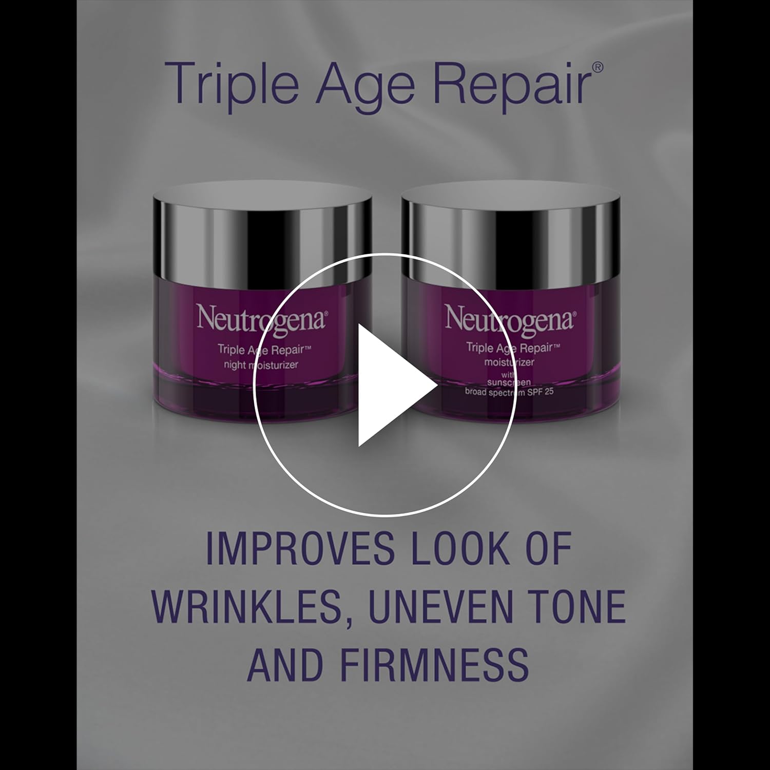 Neutrogena Triple Age Repair Face Moisturizer with Hexinol & Vitamin C - Anti-Wrinkle SPF 25 Cream for All Skin Types, 1.7 oz