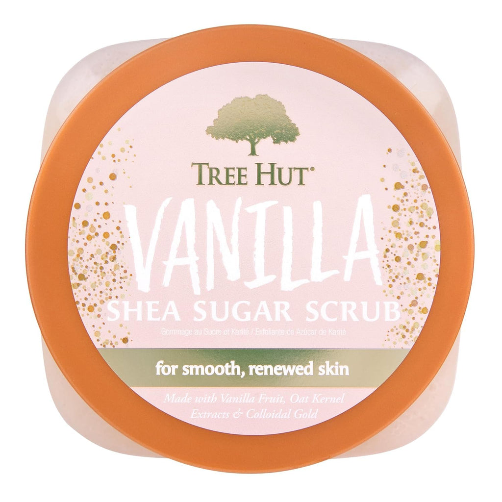Tree Hut Vanilla Sugar Body Scrub - Exfoliating & Hydrating Shea Butter Scrub for Smoother Skin