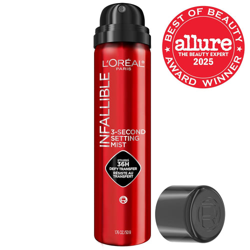 L'Oreal Paris Infallible 3-Second Setting Spray - Microfine Mist for 36HR Wear, 2.54 fl oz