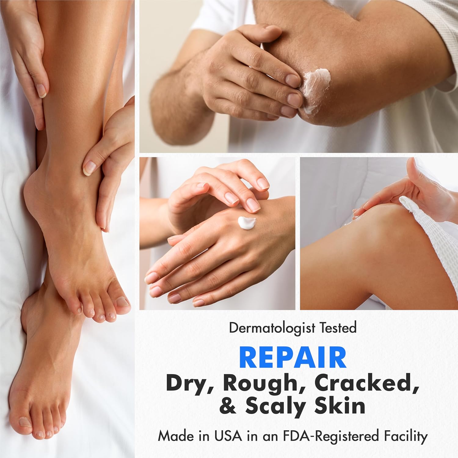 Ebanel 40% Urea Foot Cream with Salicylic Acid - For Dry Cracked Heels & Rough Skin, 4.6 oz Jar