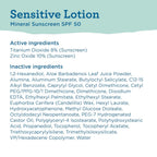 Blue Lizard Sensitive Mineral SPF 50 Sunscreen Lotion - 100% Mineral, 5 fl oz for Sensitive Skin