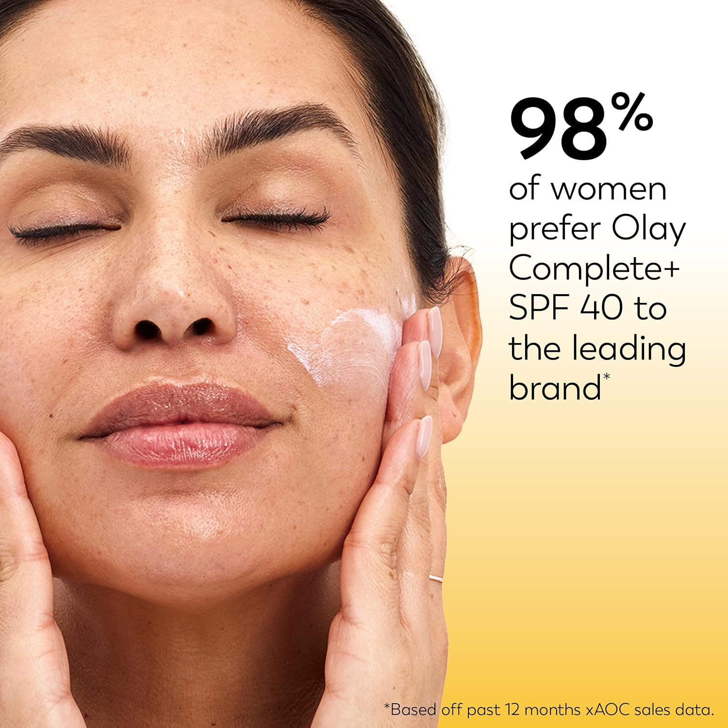 Olay Complete+ Fragrance-Free SPF 40 Face Moisturizer - No White Cast for Sensitive Skin, 6 Oz