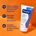 PanOxyl 10% Benzoyl Peroxide Acne Wash - Maximum Strength Daily Cleanser for Clear Skin